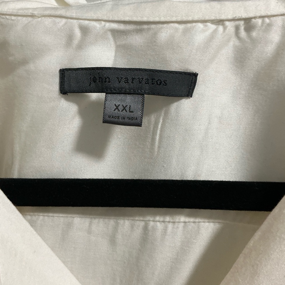 John Varvatos Men's Ivory Dress Shirt
